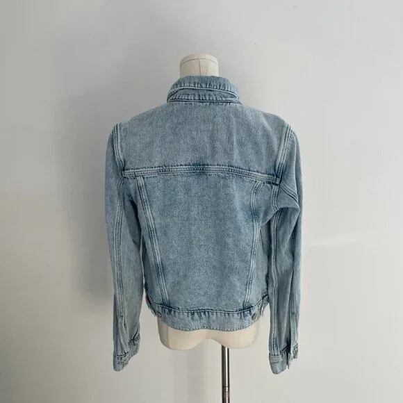 Paige Classic Light Wash Denim Jacket | Women’s Size Small - Picture 3 of 4